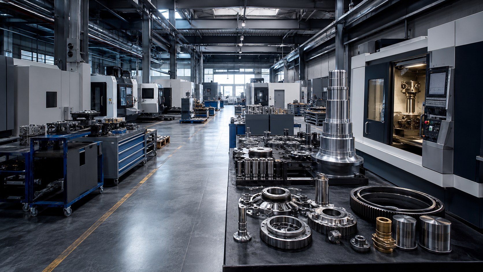 CNC machining workshop