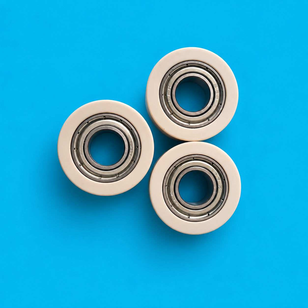 PEEK rollers, bearings, bushings and wear parts